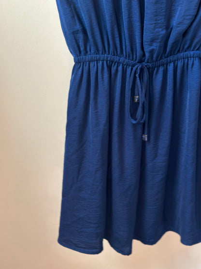 Robe unie bleu marine T.34
