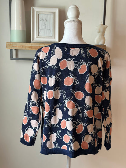 Pull imprimé fruits lurex modèle Berto T.38
