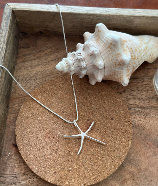Collier étoile de mer en argent 925 – fin, élégant et estival