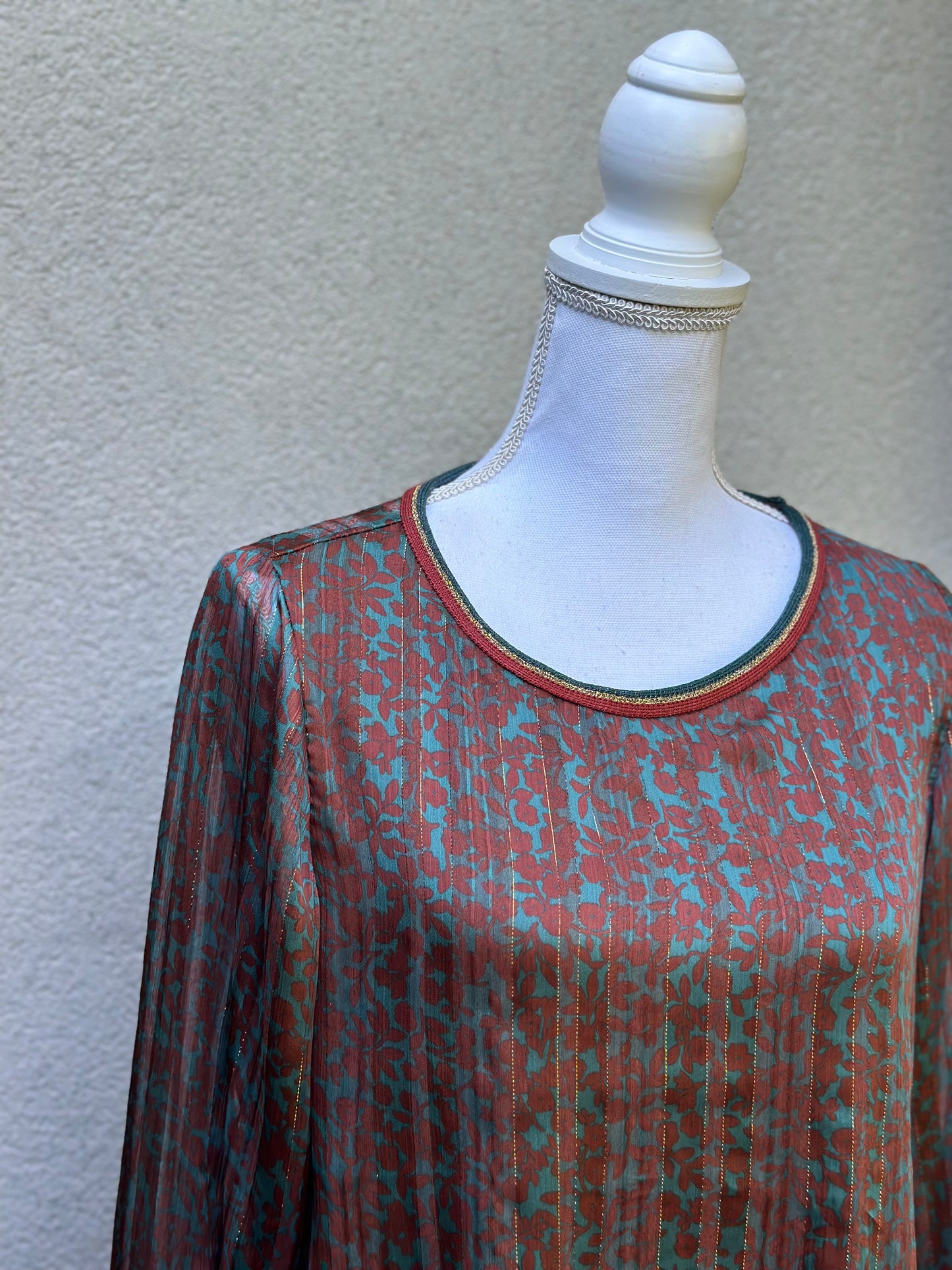 Blouse fluide imprimé fleuri T.38