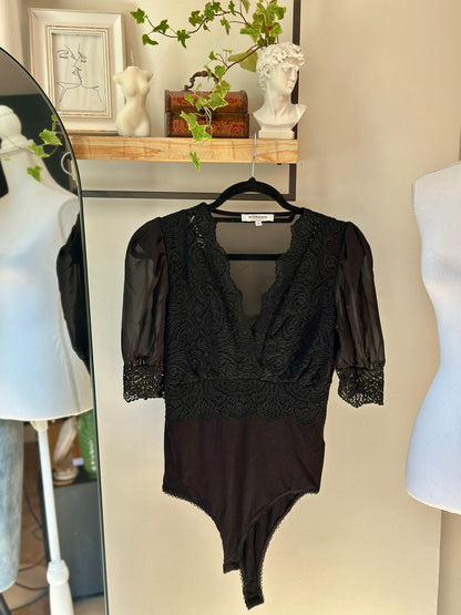 Body en dentelle noire T.36