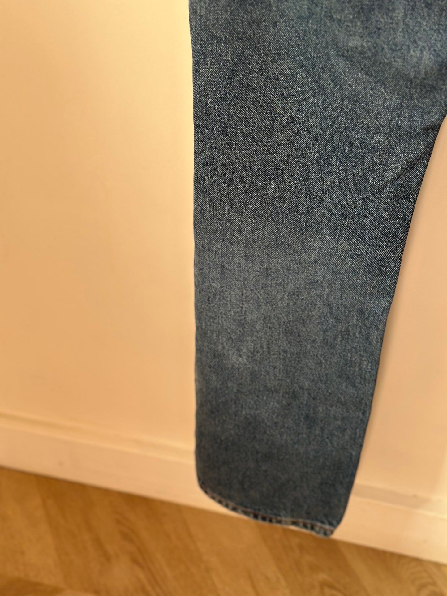 Jean droit bleu denim T.38