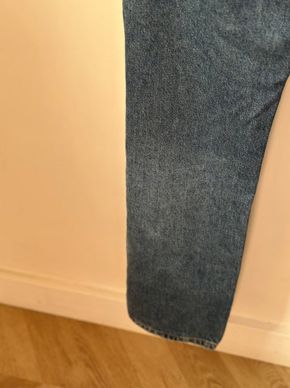 Jean droit bleu denim T.38