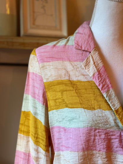 Chemise rayures multicolores T.40
