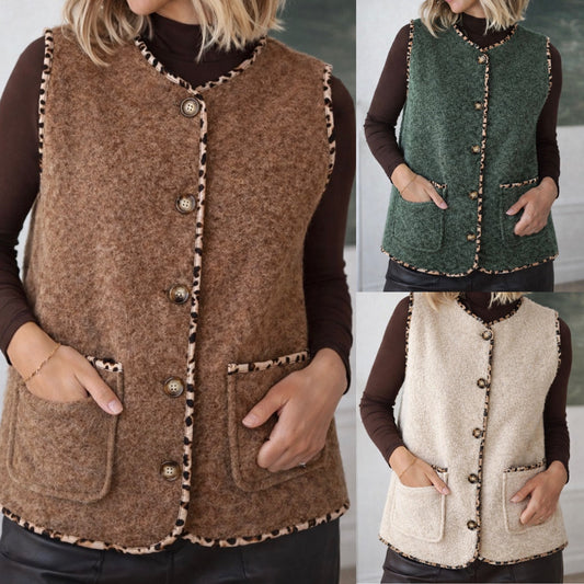 Gilet sans manches léopard modele au choix neuf - T.U