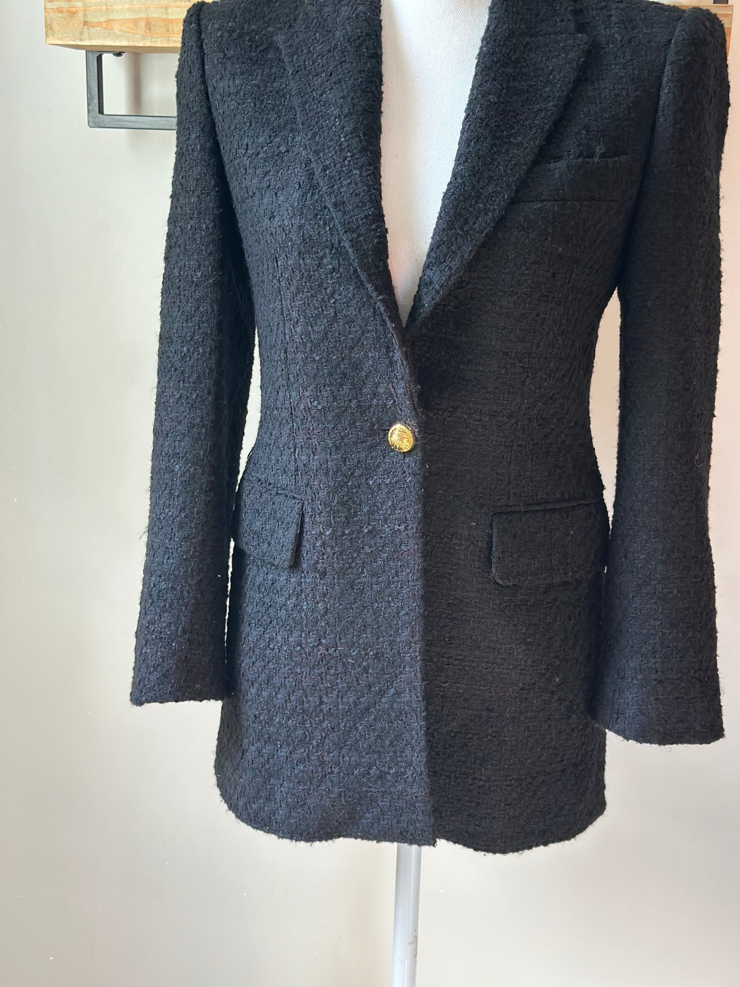 Blazer texturé noir T.34
