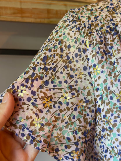 Robe fluide fleurie à col cache-cœur T.38/40