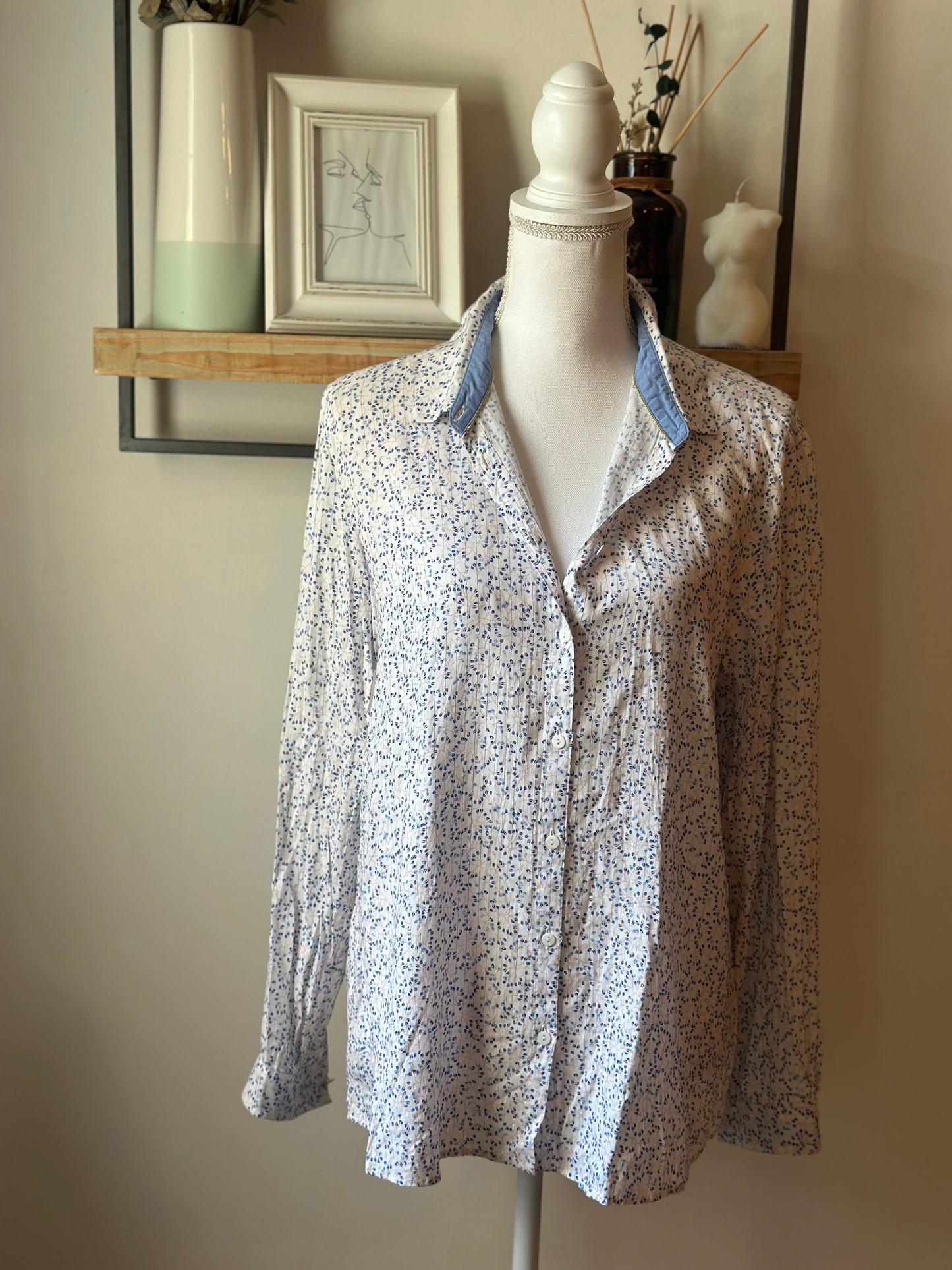 Chemise imprimé fleuri T.42