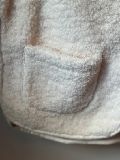 Gilet sans manches crème effet mouton neuf T.36