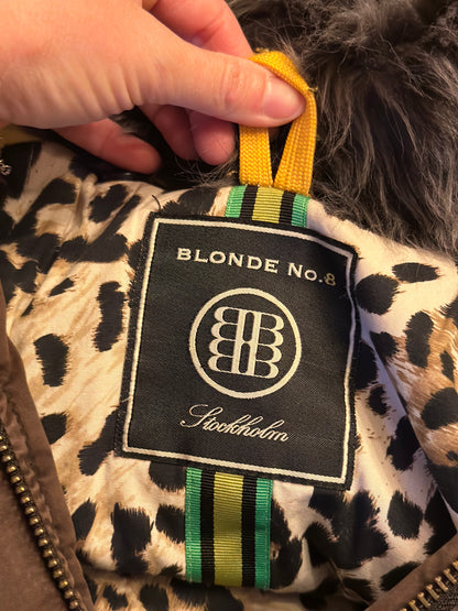 Parka chaude doublée fausse fourrure T.38