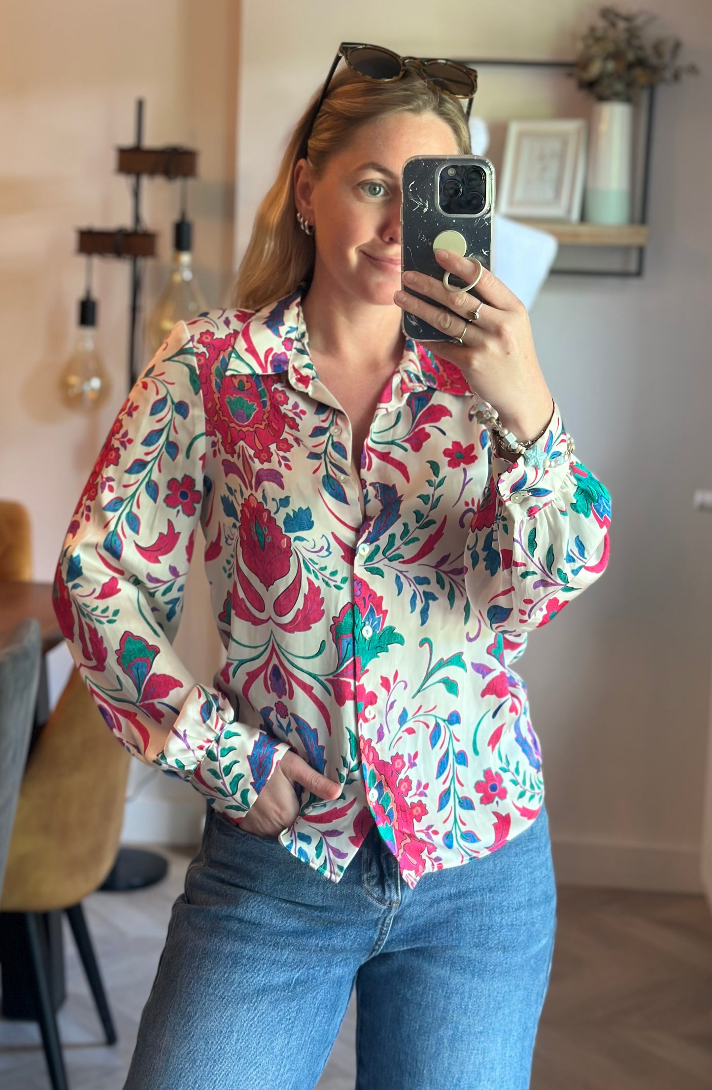 Chemise imprimé floral coloré T.36