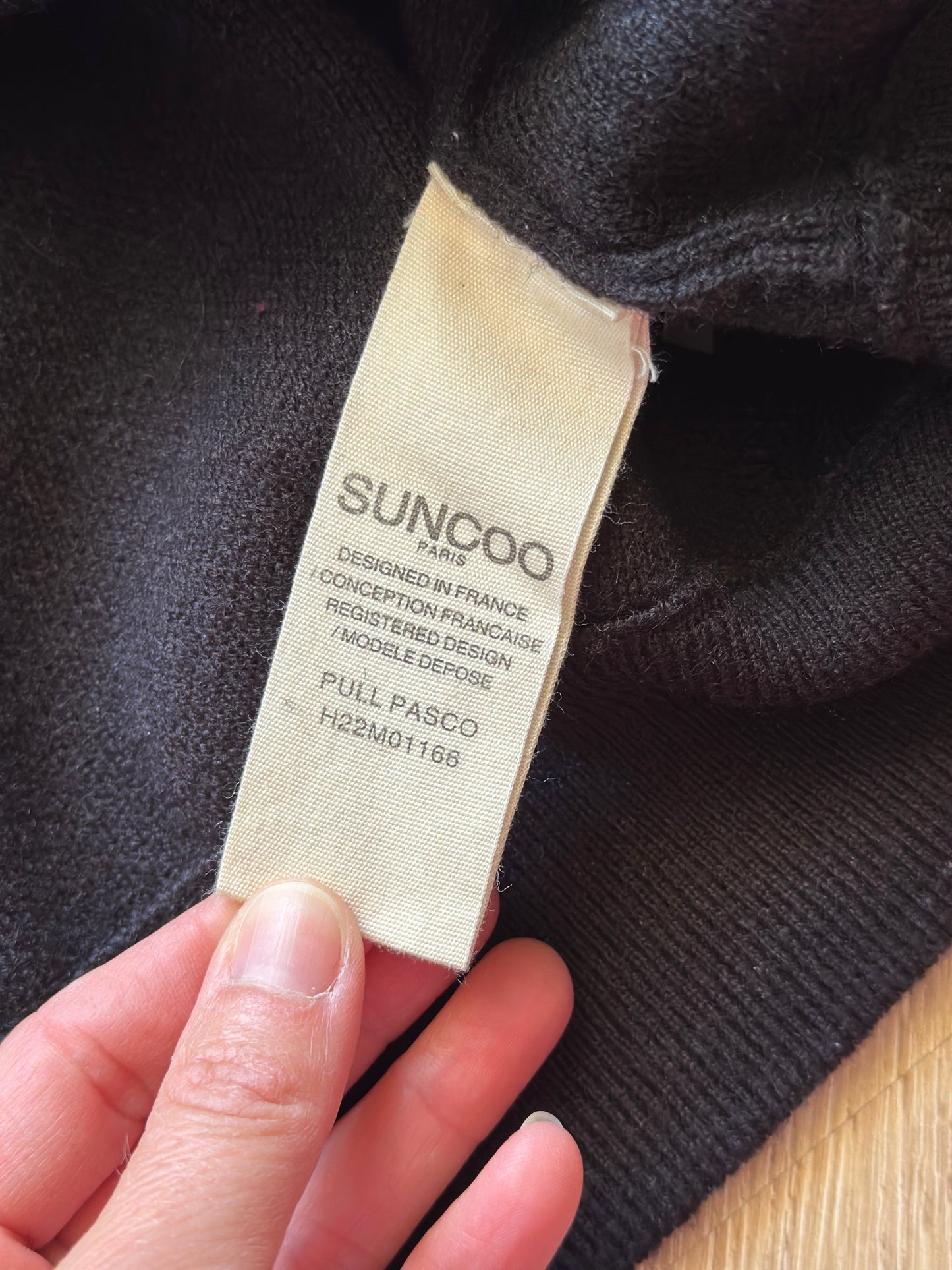Pull Suncoo imprimé colorée modèle Pasco rose Icone oversize T.40