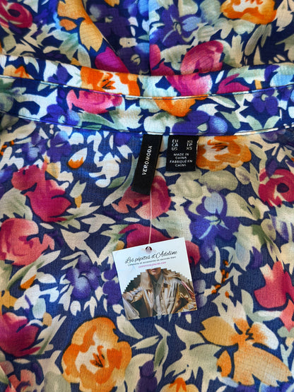 Robe longue fleurie colorée T.34