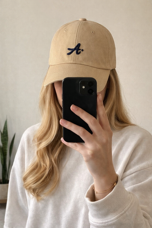 Casquette de baseball brodée unie Neuf