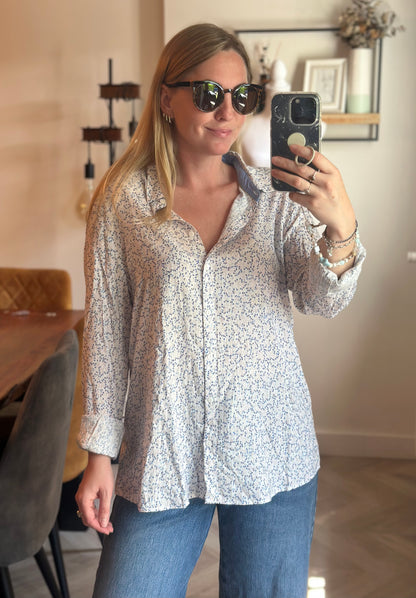 Chemise imprimé fleuri T.42