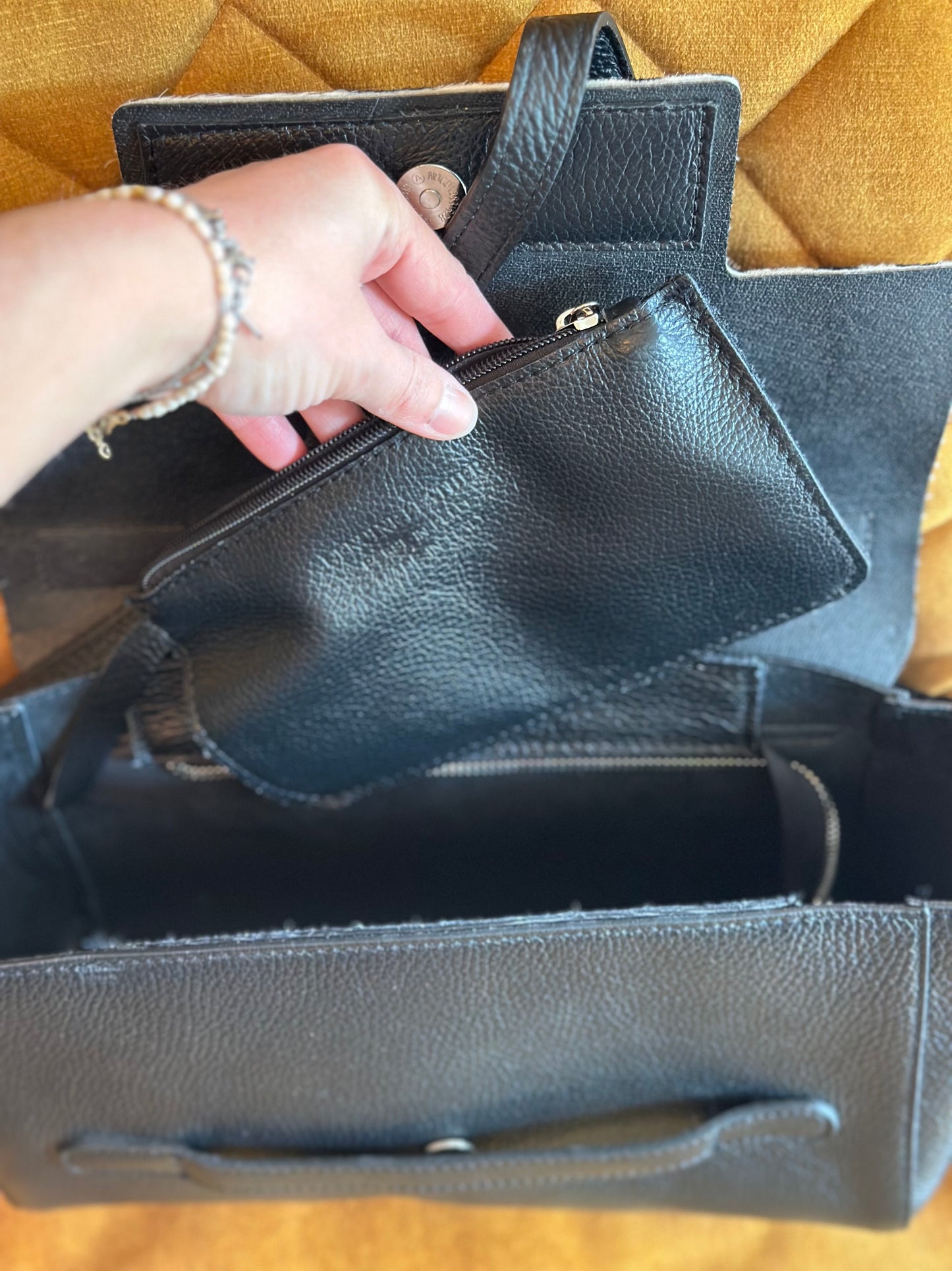 Sac bandoulière en cuir zèbre – Made in Italy