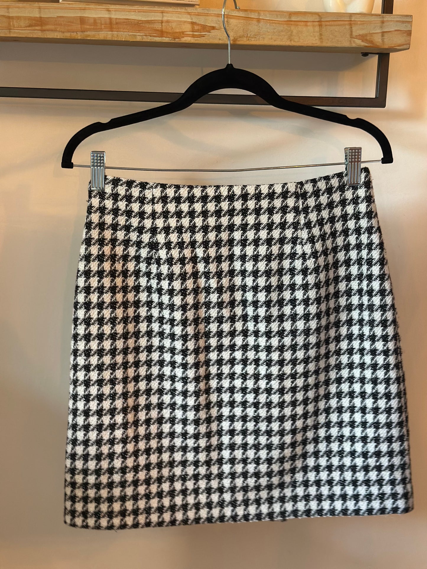 Jupe motifs pied-de-poule T.36