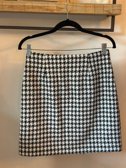 Jupe motifs pied-de-poule T.36