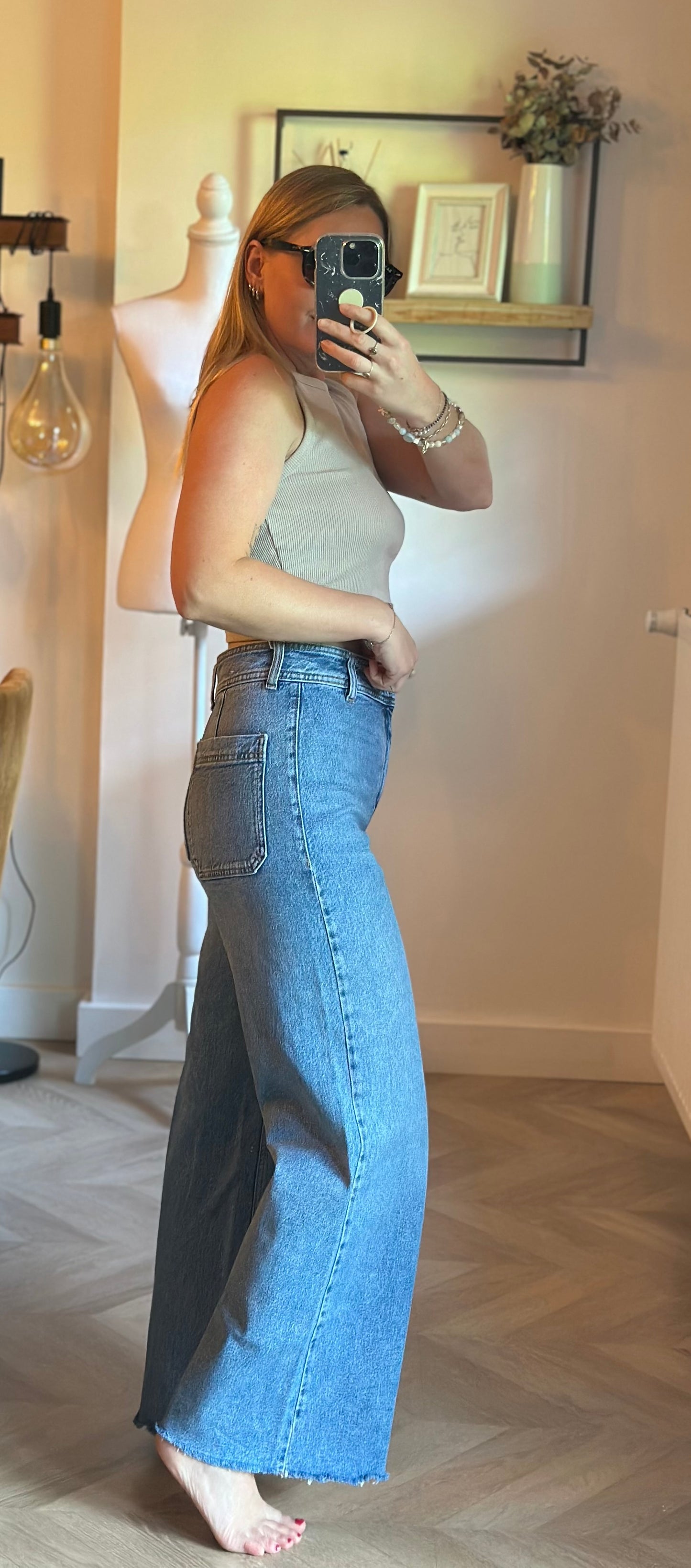 Jean large flare Catherine bleu clair T.36