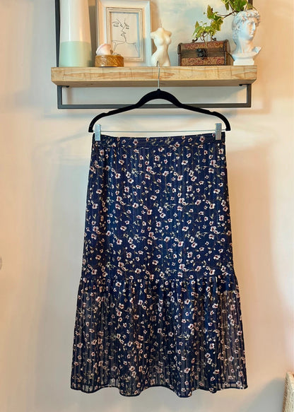 Jupe midi fleurie T.42