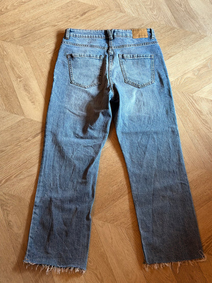 Jean droit cropped denim T.36