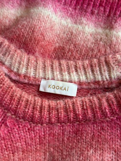Pull dégradé rose maille douce effet fluffy T.36