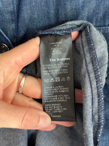 Chemise en jean motif cachemire T.34