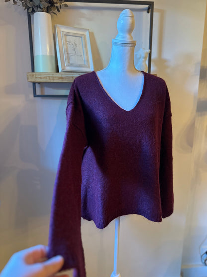 Pull doux en laine et alpaga T.38/40 Oversize