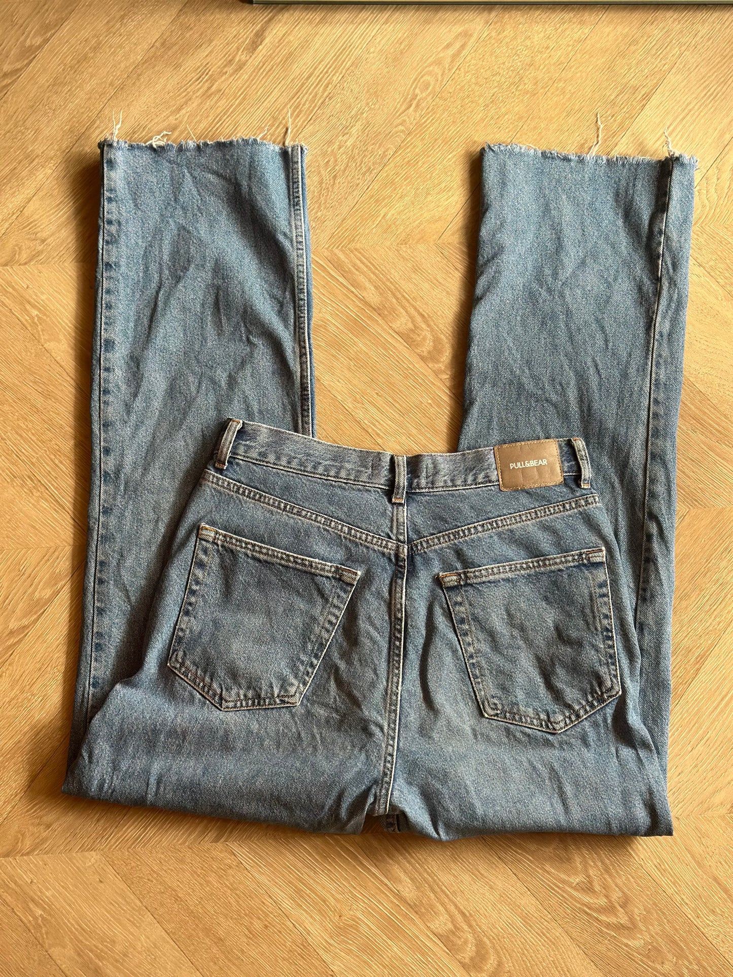 Jean jambes larges 100% coton T.38