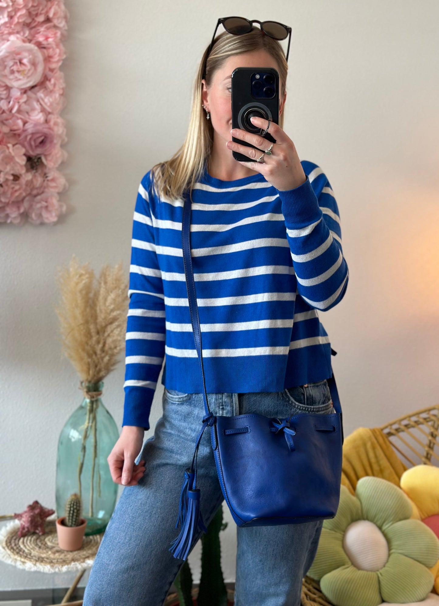 Sac seau en cuir bleu - Polo Ralph Lauren