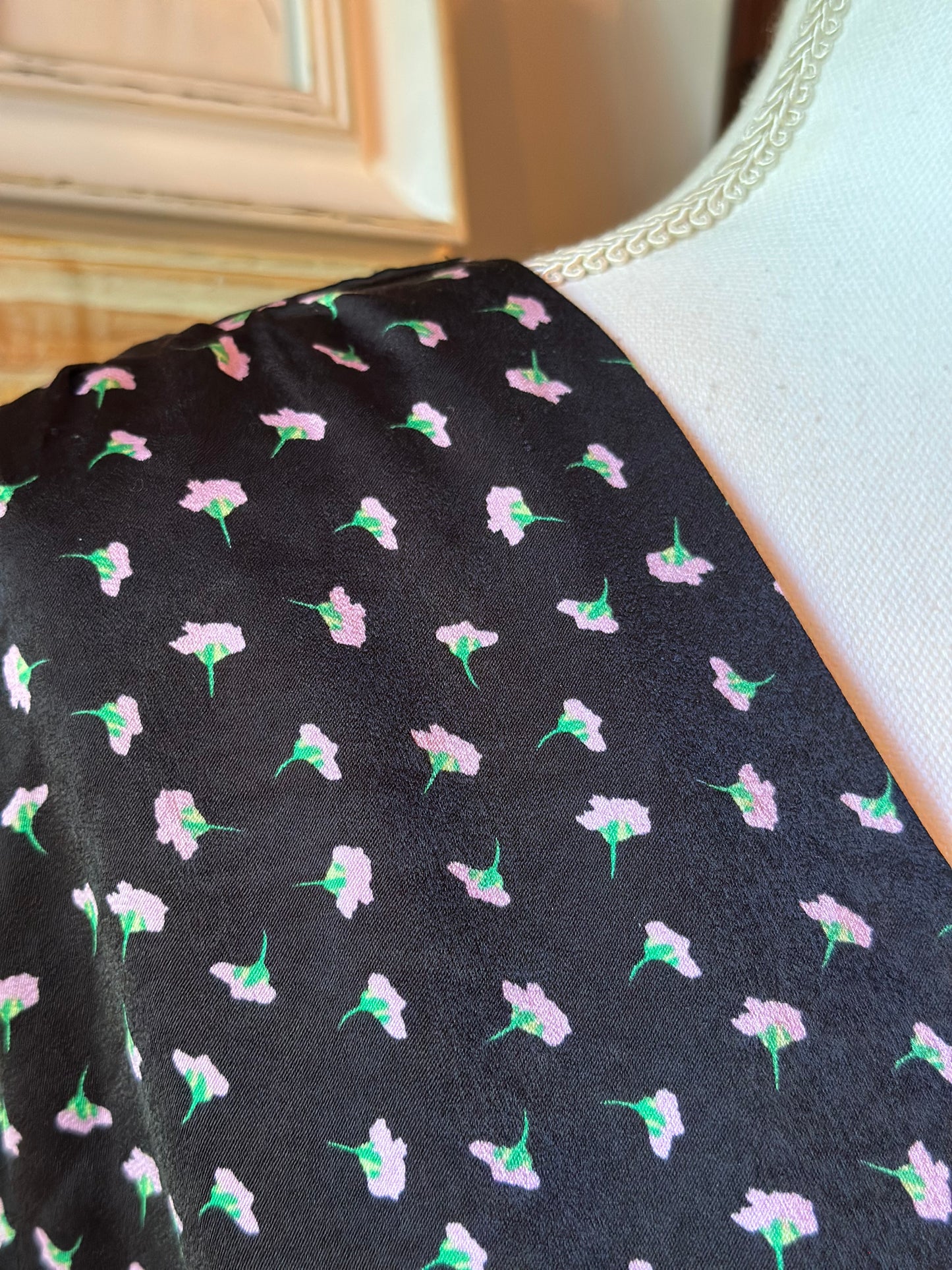 Robe fluide imprimé fleurs T.42