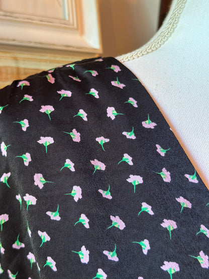 Robe fluide imprimé fleurs T.42