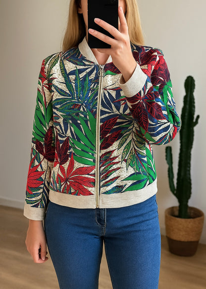 Veste légère/bomber imprimé fleuri T.38