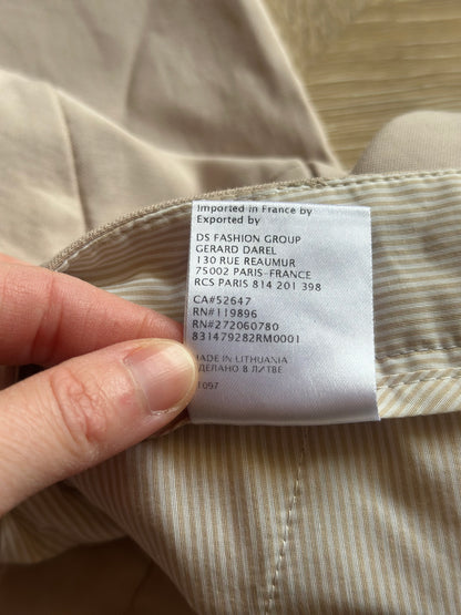 Pantalon beige droit coton T.44
