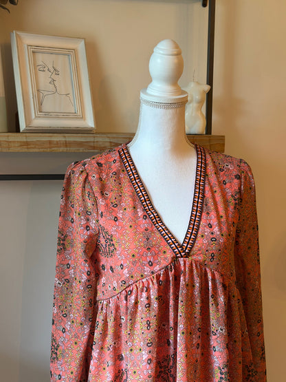 Robe fluide à fleurs T.34