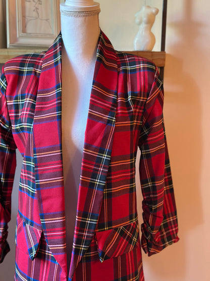 Blazer à carreaux neuf T.36/38