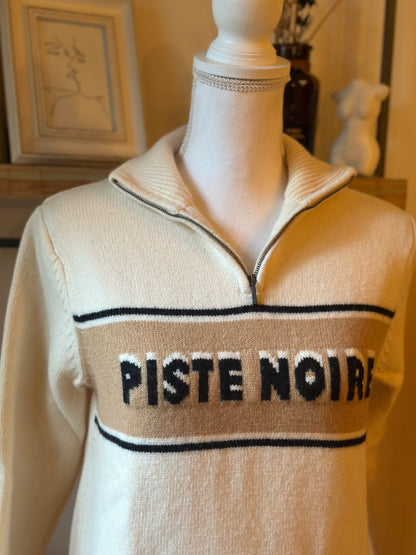 Pull col camionneur laine motif bandes Piste Noire T.34