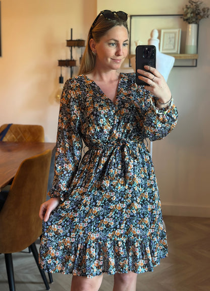 Robe fluide imprimée fleurie neuve T.36/38