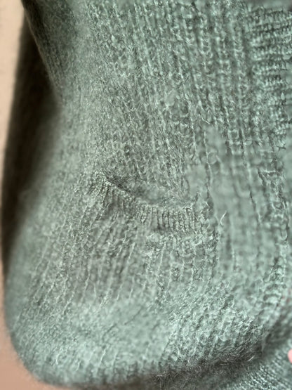 Gilet Delise vert clair mohair laine T.36