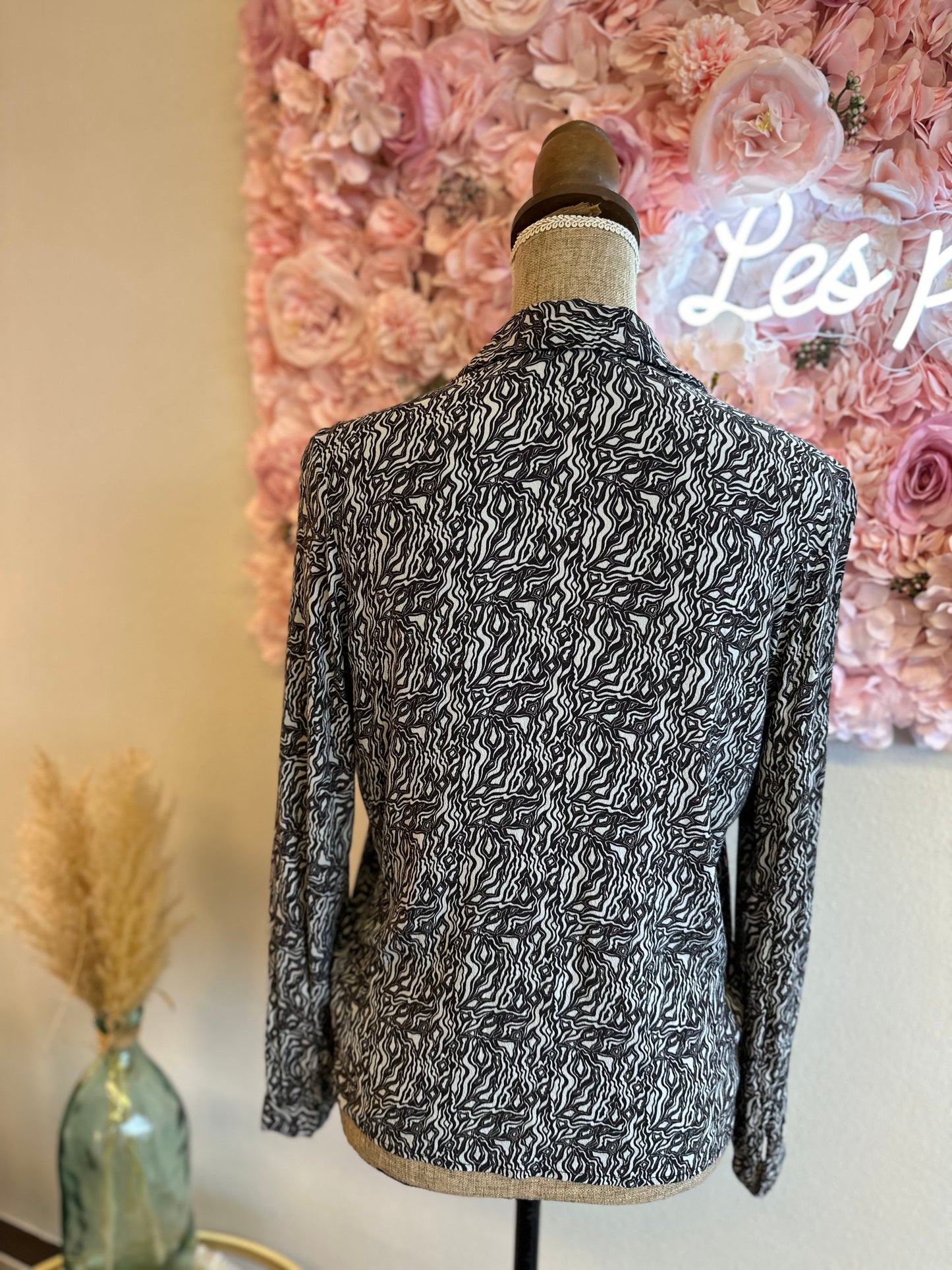 Chemise « pernelle » à motifs T.36