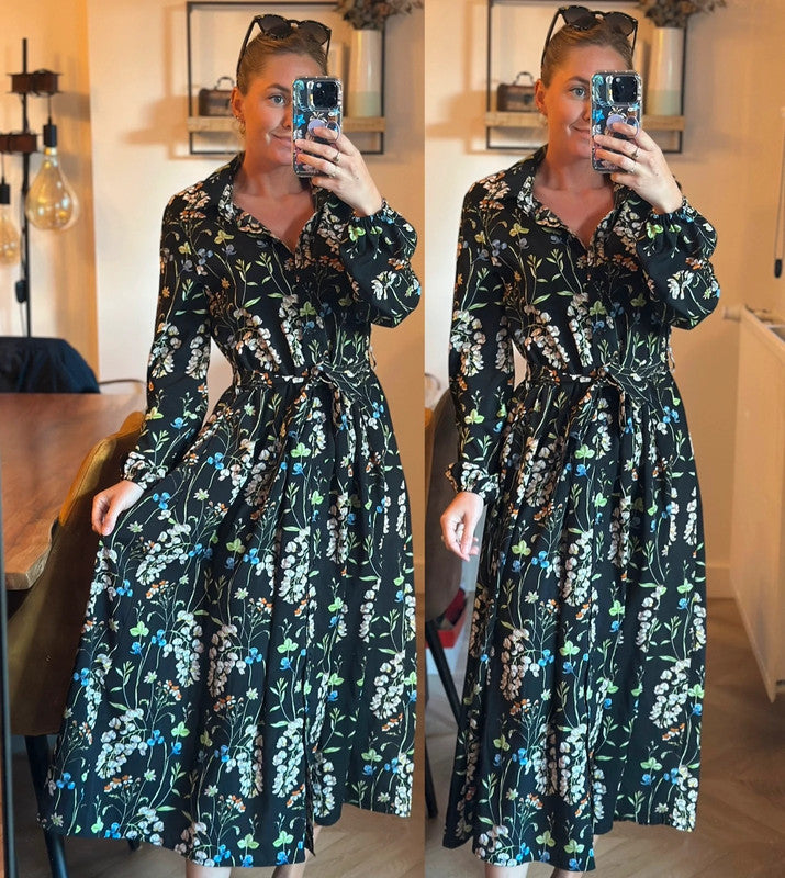 Robe longue fleurie T.38