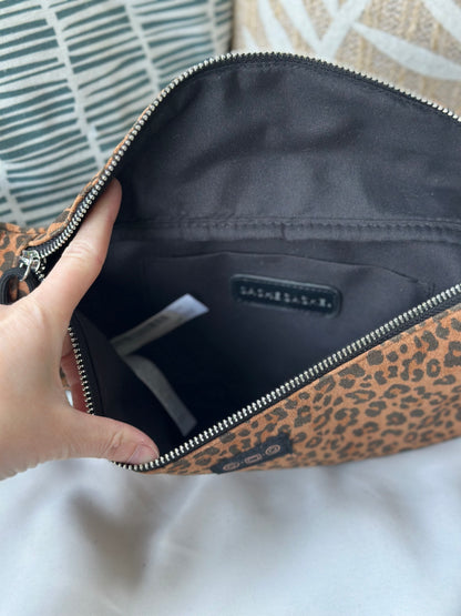 Sac banane imprimé léopard coton marron neuves