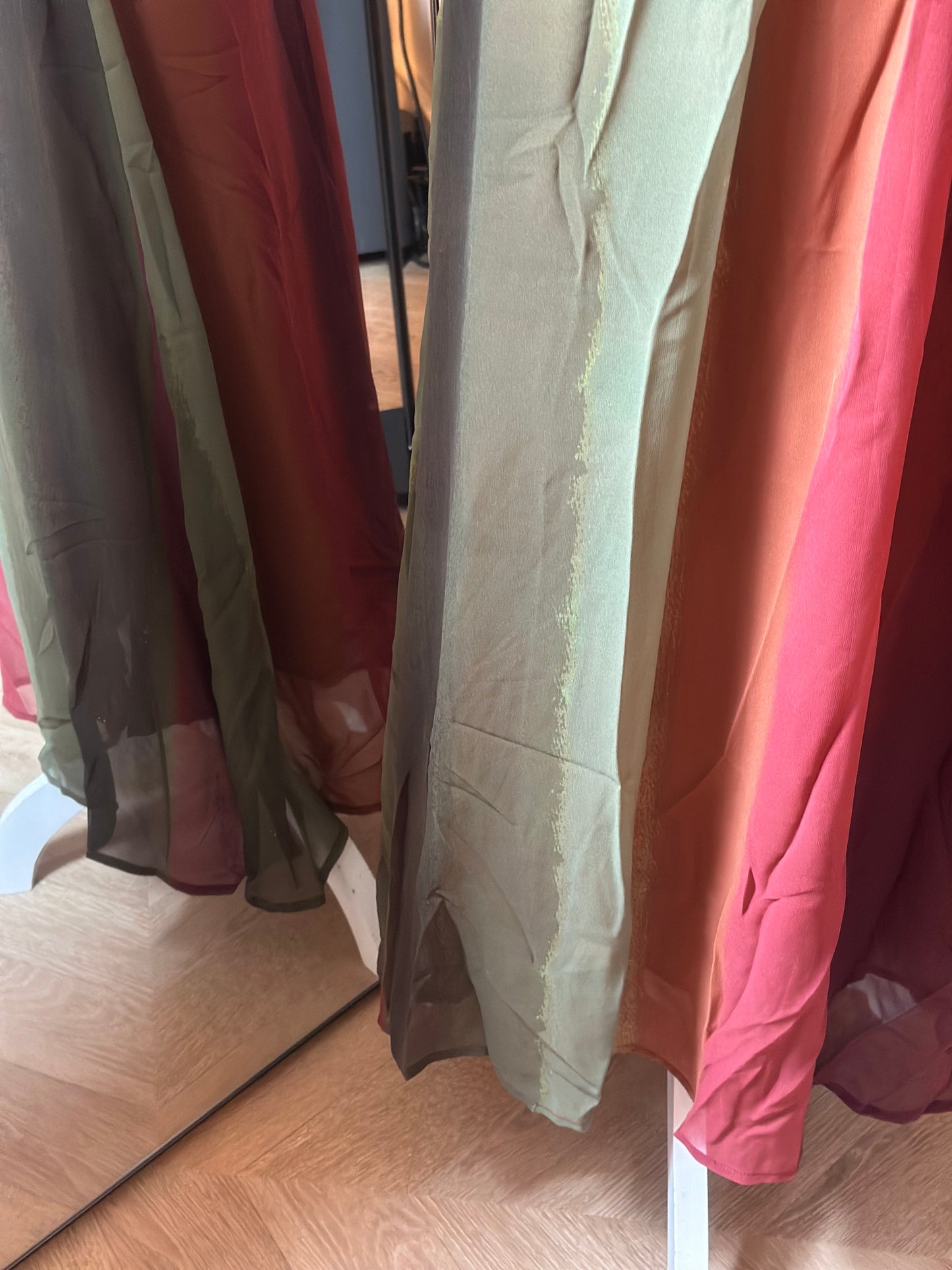 Robe longue dégradé multicolore - T.34 - Neuf