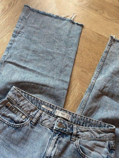 Jean bleu clair à jambes larges modèle Culotte, T.38