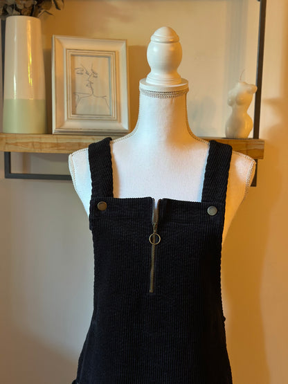 Robe salopette velours noir T.34