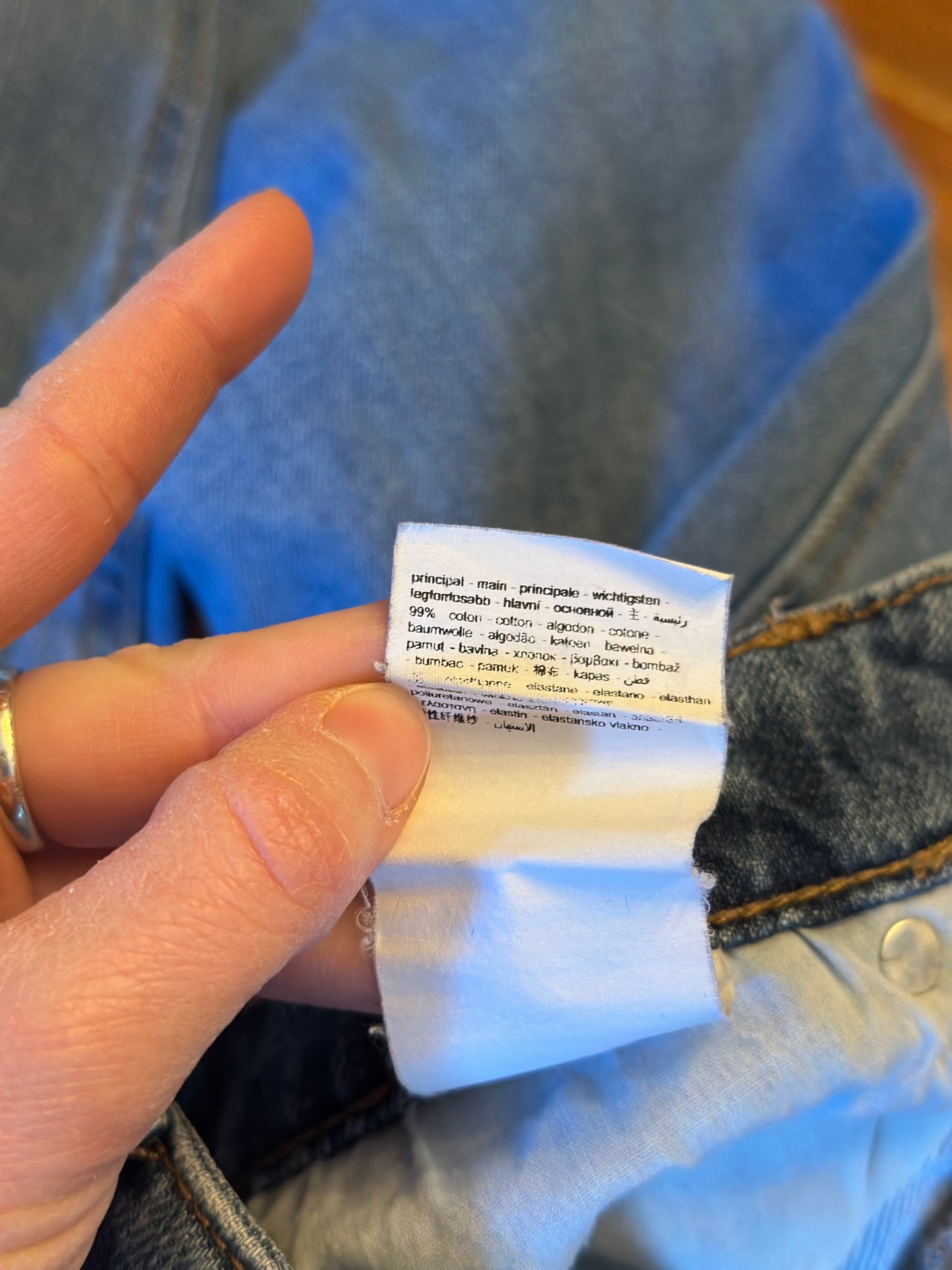 Jean droit denim bleu clair Marcel T.34