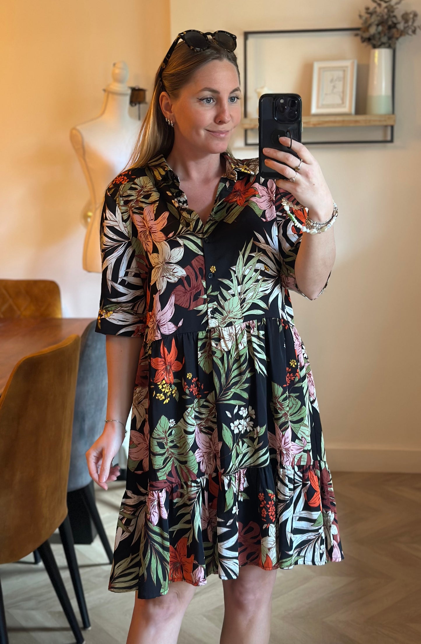 Robe fleurie fluide T.38