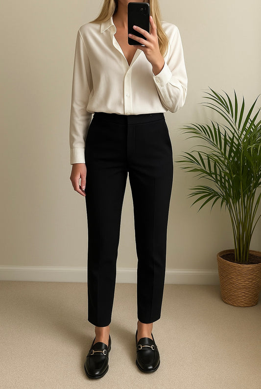 Pantalon noir droit T.36