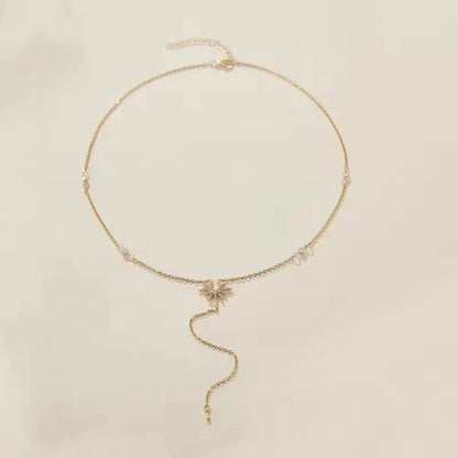 Collier doré pendentif soleil – plaqué or 14K, longueur réglable