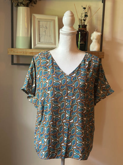 Blouse imprimé graphique T.36